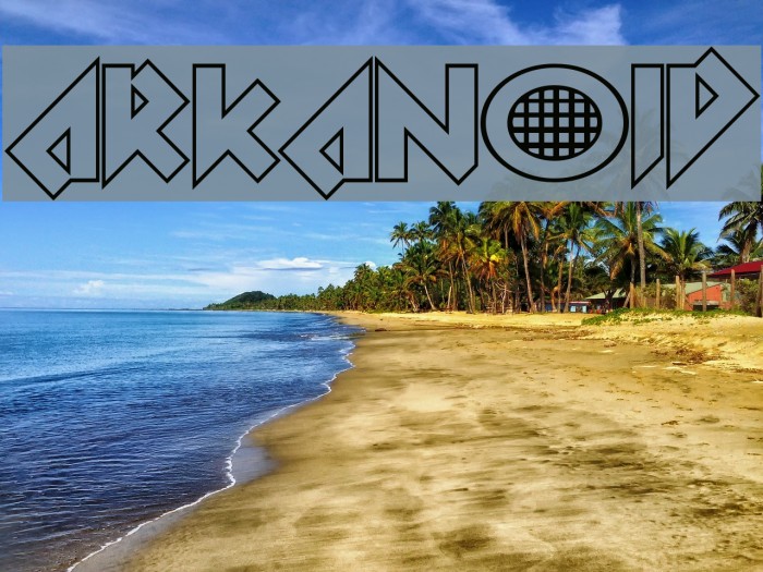 Arkanoid Font examples
