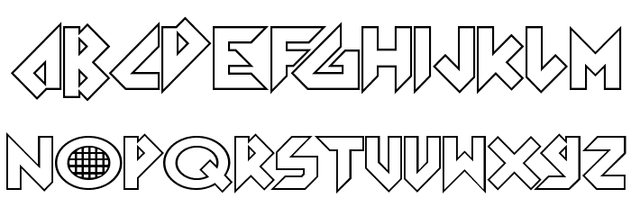 Arkanoid Font LOWERCASE