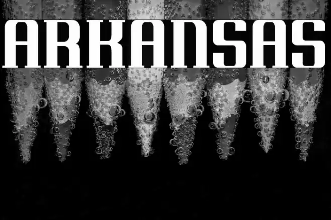 Arkansas Font examples