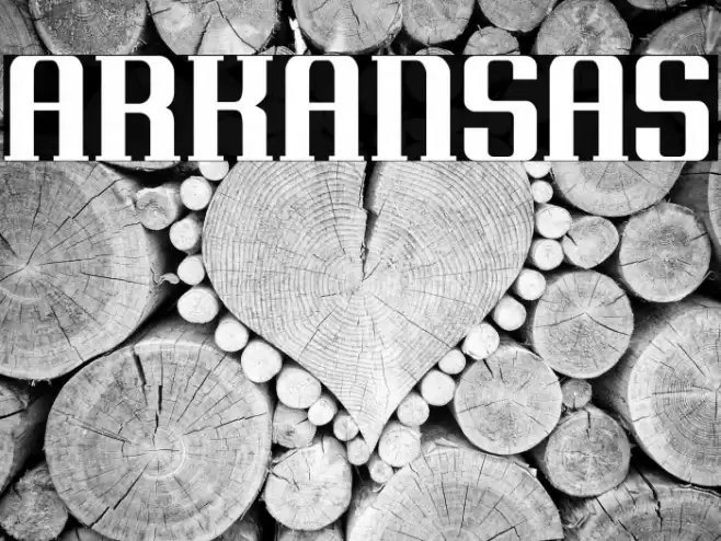 Arkansas Font examples