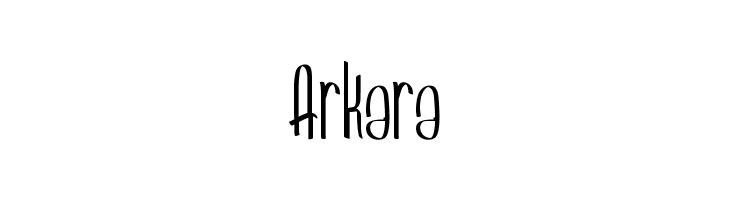 Arkara  baixar fontes gratis