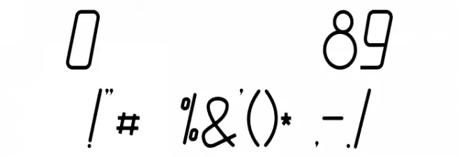 Arkarna - Personal Use Font OTHER CHARS