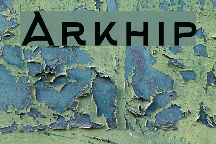 Arkhip Font examples