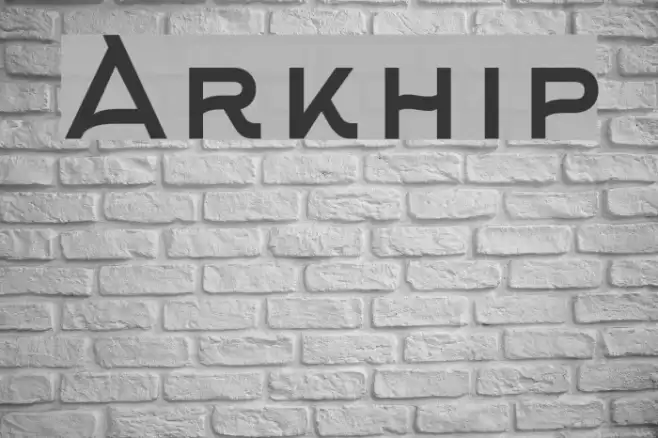 Arkhip Font examples