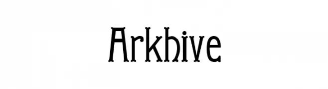 Arkhive  フリーフォントのダウンロード