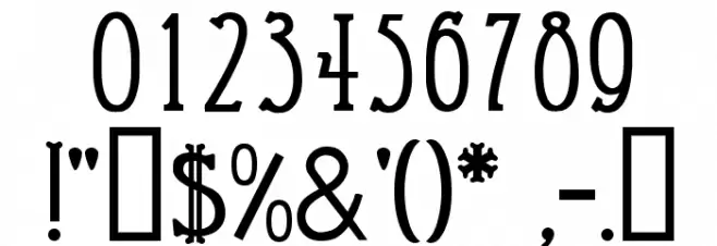 Arkhive Font OTHER CHARS