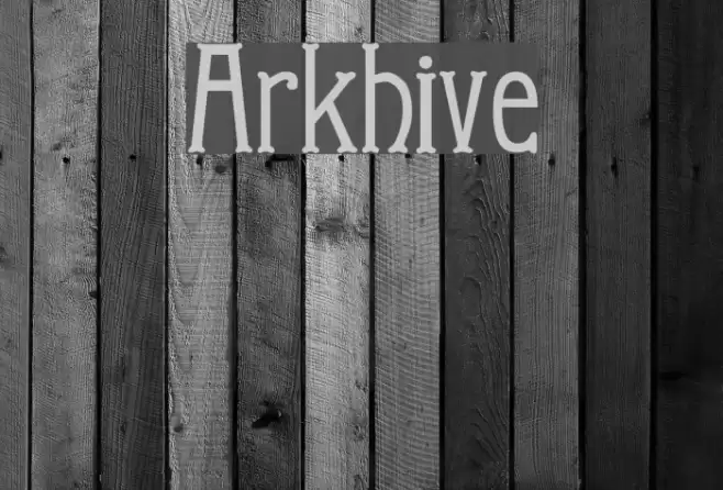 Arkhive Font examples