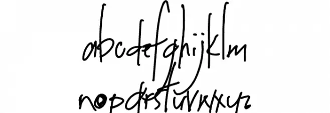 Arkinthor Hands Alternates Schriftart Kleinbuchstaben