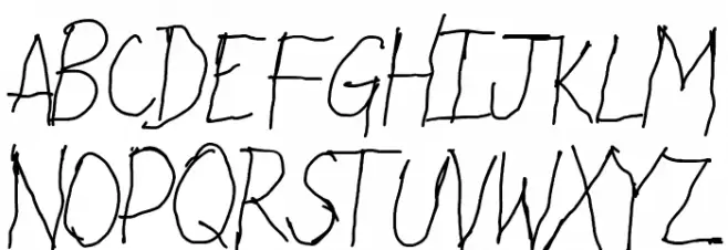 Arkinthor Hands Capitals Schriftart Kleinbuchstaben