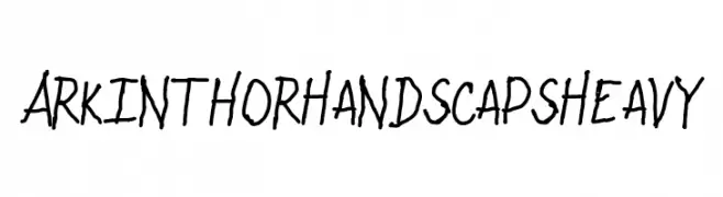 Arkinthor Hands Caps Heavy  Frei Schriftart Herunterladen