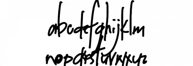 Arkinthor Hands Heavy Schriftart Kleinbuchstaben