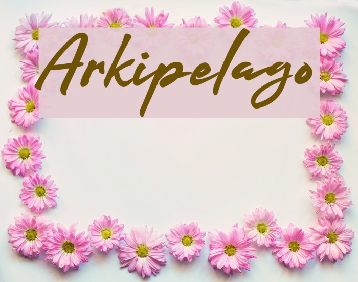 Arkipelago Font examples