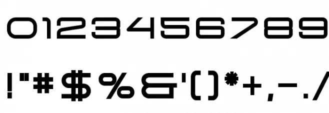 Arkitech Bold Font OTHER CHARS