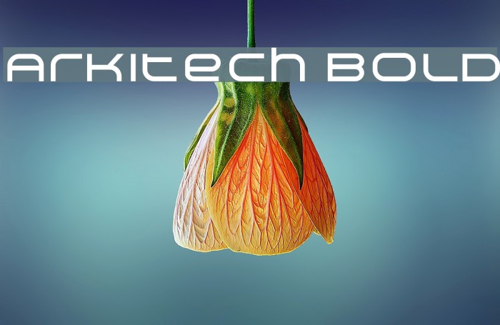 Arkitech Bold Font examples