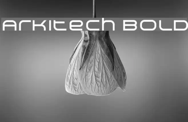 Arkitech Bold Font examples