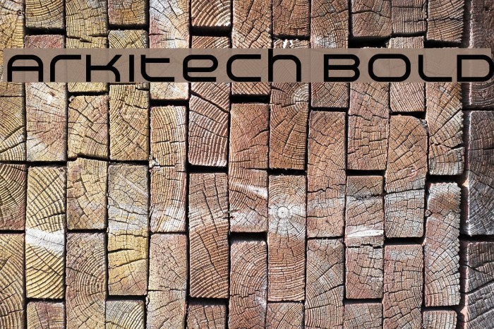 Arkitech Bold Font examples
