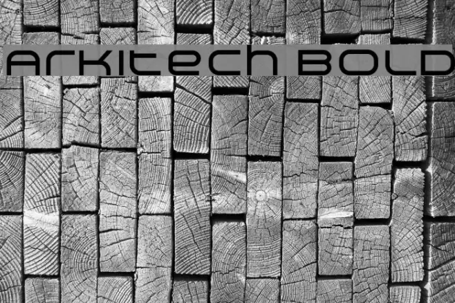 Arkitech Bold Font examples