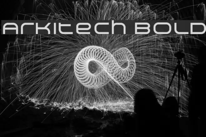 Arkitech Bold Font examples