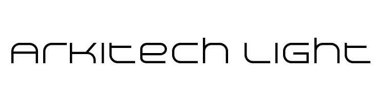 Arkitech Light  font caratteri gratis