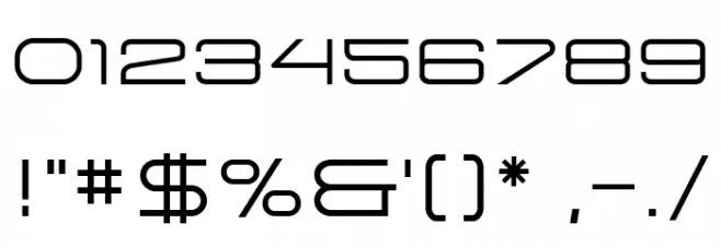Arkitech Light Font OTHER CHARS