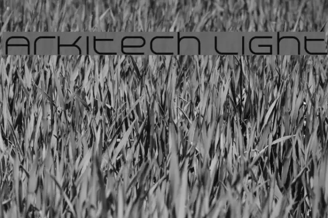 Arkitech Light Font examples
