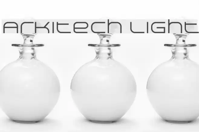 Arkitech Light Font examples