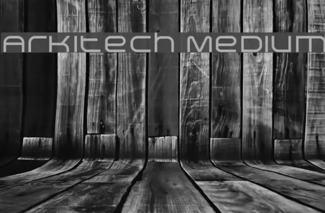 Arkitech Medium Font examples