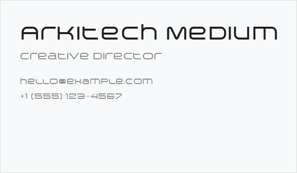 Arkitech Medium Business Card