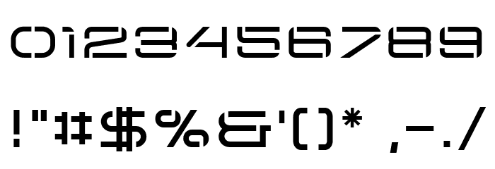 Arkitech Stencil Medium Font OTHER CHARS