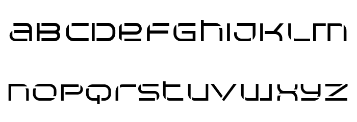 Arkitech Stencil Medium Font LOWERCASE