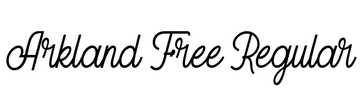 Arkland Free Regular  les polices de caractères gratuit tlcharger