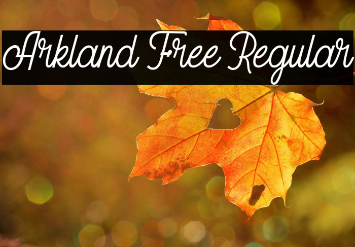 Arkland Free Regular Example 3