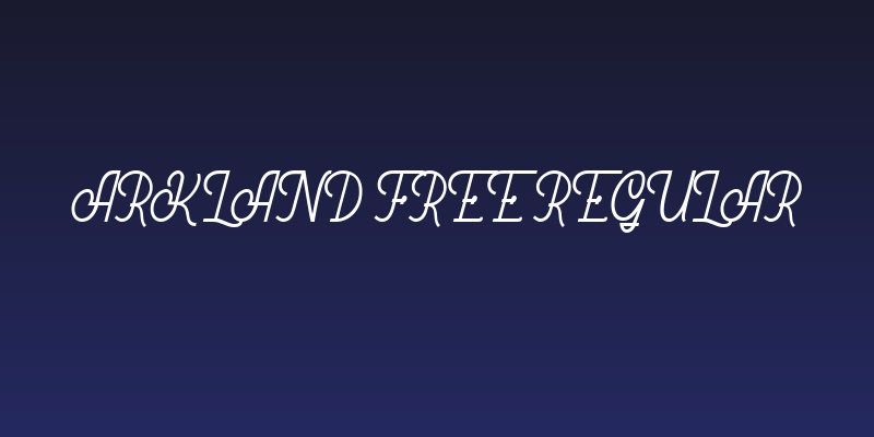 Arkland Free Regular Social Header