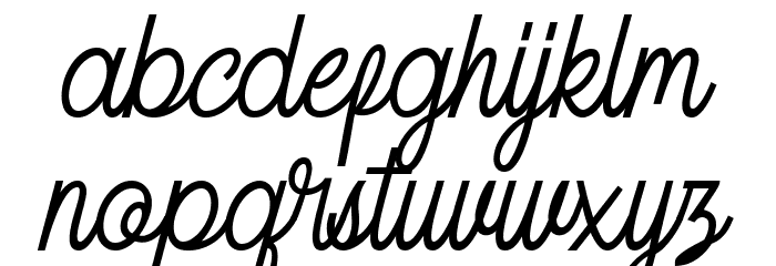 Arkland Free Regular Font LOWERCASE
