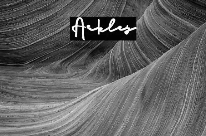 Arkley フォント examples