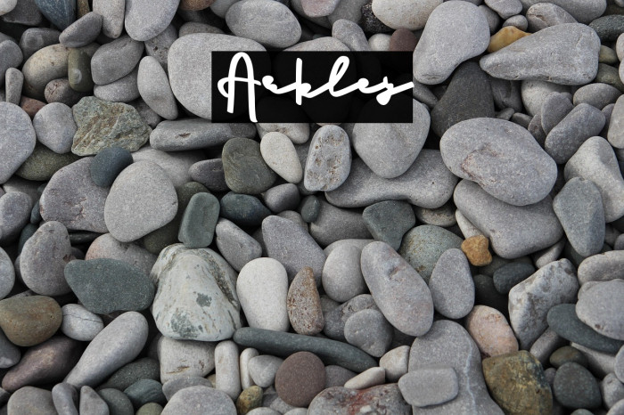 Arkley Caratteri examples