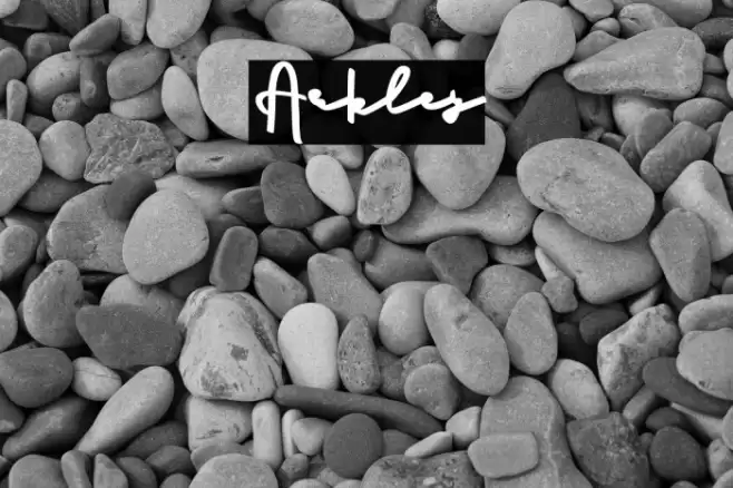 Arkley フォント examples