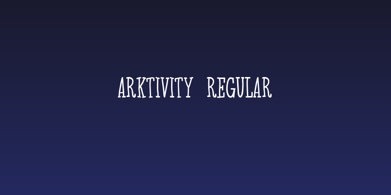 Arktivity Regular Social Header