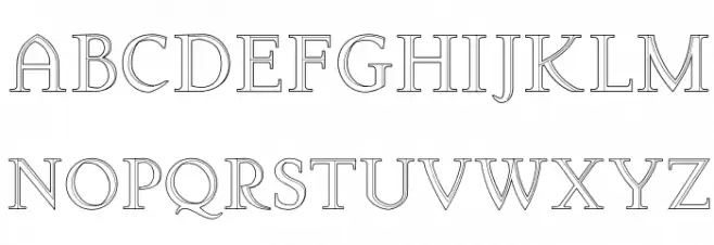 Arkwright Schriftart Groß