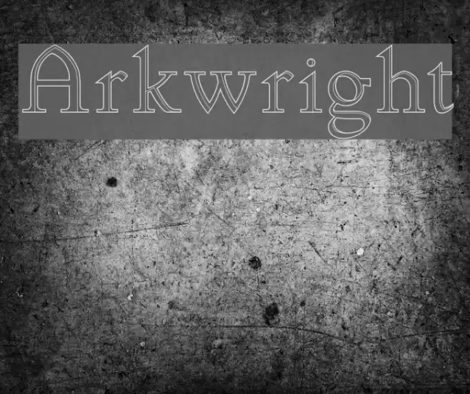 Arkwright Font examples