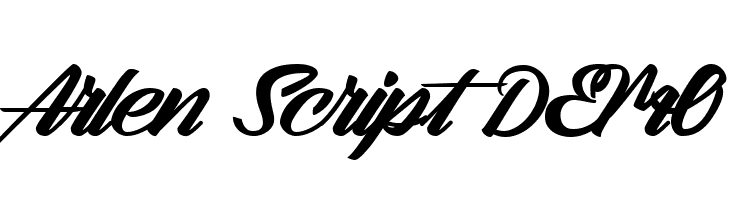 Arlen Script DEMO  Frei Schriftart Herunterladen
