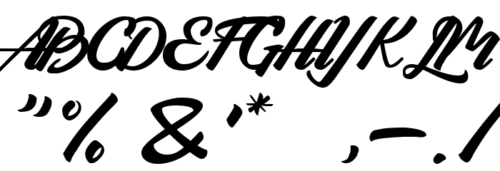 Arlen Script DEMO Font OTHER CHARS