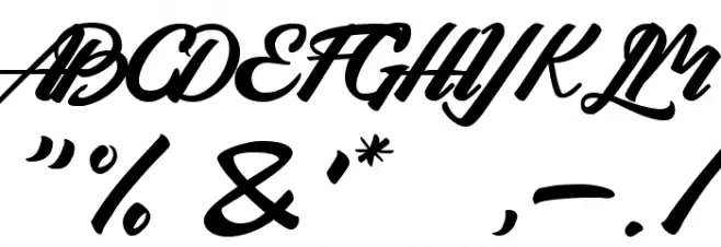 Arlen Script DEMO Font OTHER CHARS