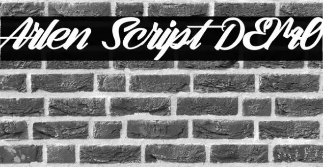 Arlen Script DEMO Font examples