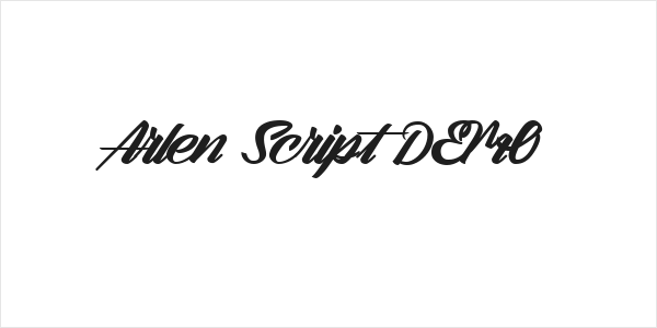 Arlen Script DEMO Logo