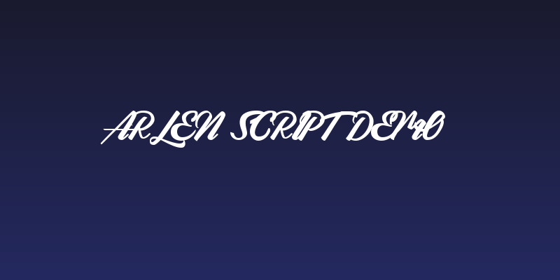 Arlen Script DEMO Social Header