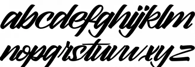 Arlen Script DEMO 字体 小写