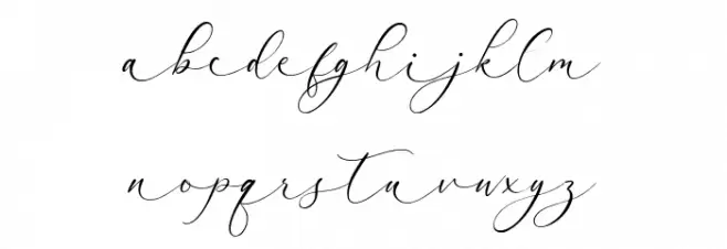 Arletta 字体 小写