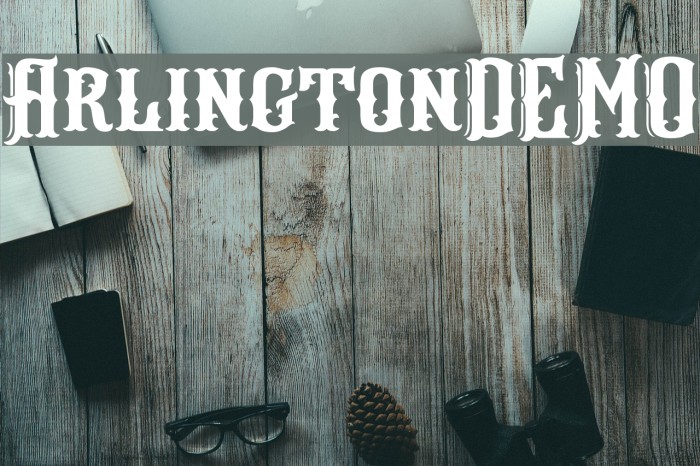 ArlingtonDEMO Font examples