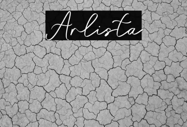 Arlista Font examples